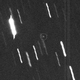 Asteroid Apophis (circled) as it appeared during its discovery in 2004.